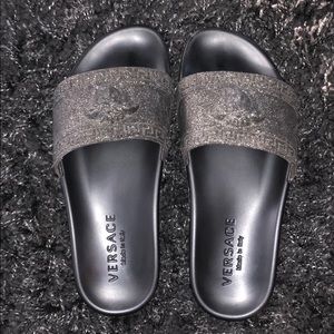 REAL* Versace Glitter Slides